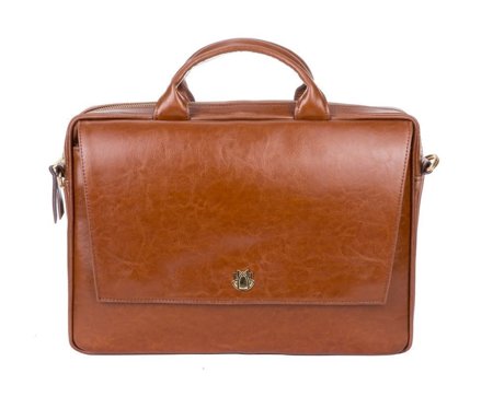 Skórzana torba na laptopa FL14 Rimini brązowy vintage