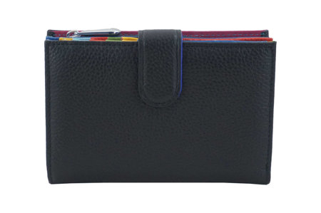 Skórzane portfele z ochroną kart RFID - Czarne 