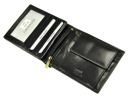 Skórzany męski portfel Rovicky N01-RVT RFID