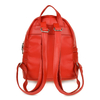 Czerwony damski plecak skórzany mały A5 Beltimore solidny F69