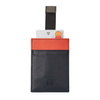 DUDU Credit Card Holder and Business Card Case Wallet Thin in Colored Leather Slim and Small with Pull Up
