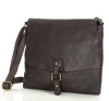 Torebka skórzana listonoszka stylowy minimalizm ala messenger leather bag - MARCO MAZZINI brąz caffe